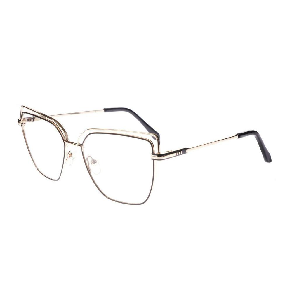 New Blush Vision Black & Gold Zav Eyeglasses 55/17/140